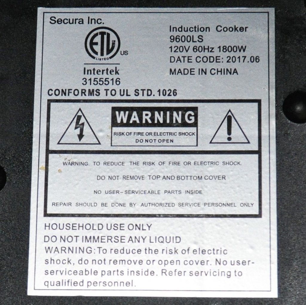 Duxtop9600LSLabel
